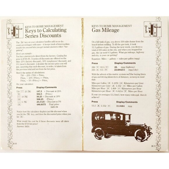 1976 Great International Book On Keys Texas Instruments Calculator 1st Ed PB F7 - Picture 7 of 8